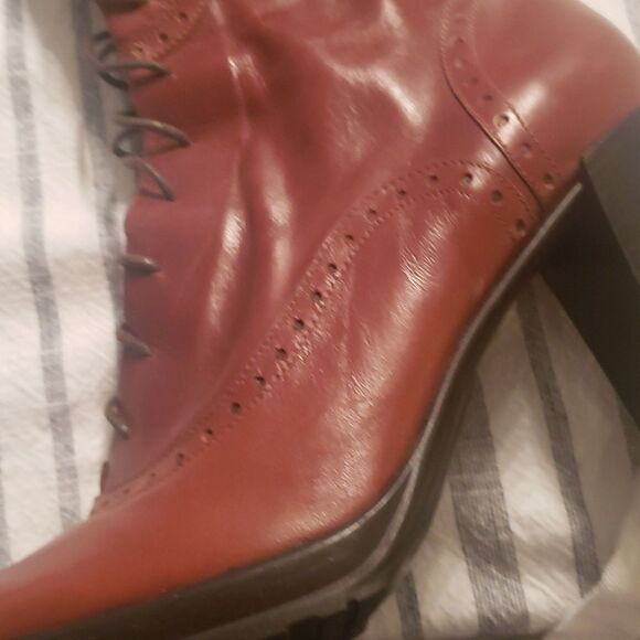 TREMP Made In Italy Brown Leather Lace Up Boots👢 - Picture 15 of 16